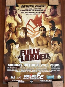 Pride Fc Fully Loaded, Full Size B2, Official Poster, Pride FC, UFC - Picture 1 of 5