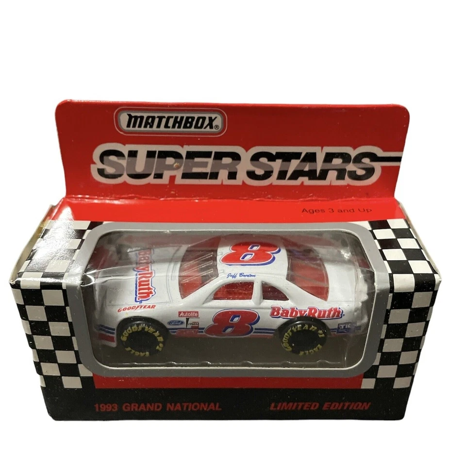 Jeff Burton #8 Baby Ruth Racing 1993 Matchbox Superstars 1/64 scale car - Image 1 of 1