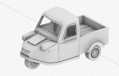 3D Printing 1/72 Japanese Daihatsu Midget tricycle Unpainted// - Image 1 of 4