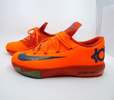 Nike KD 6 NYC 66 (GS) Orange Basketball Sneakers 599477-800 Youth Sz 6.5Y - Image 1 of 4