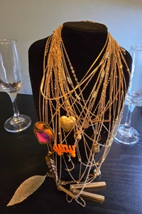 24 Gold Tone Necklaces - Picture 1 of 3