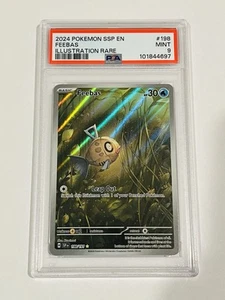 Pokemon SV Surging Sparks - Feebas Illustration Rare Holofoil #198/191 PSA 9 - Picture 1 of 3