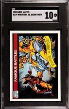 1990 Impel Marvel #119 Wolverine vs. Sabretooth SGC 10 Gem Mint 