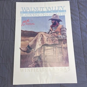 Jeff Segler Signed 1984 Walnut Valley National Flatpicking Championship Poster - Picture 1 of 14