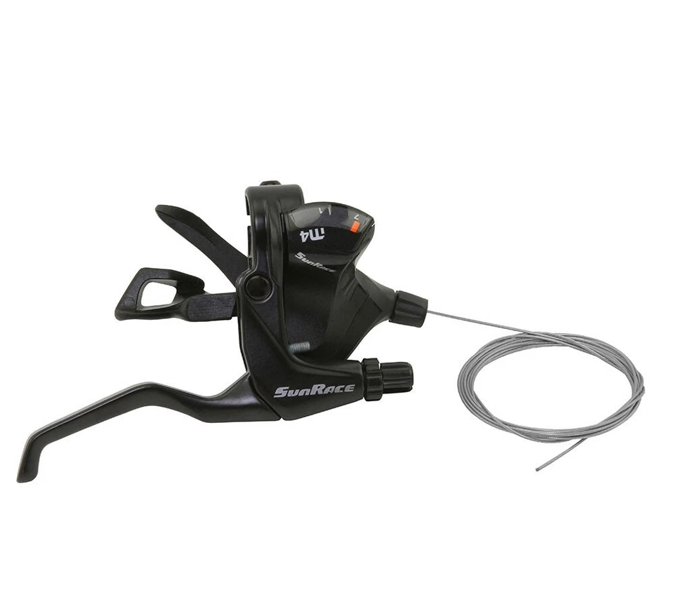 NEW! GENUINE SUNRACE RH 7/SPEED V BARKE TRIGGER SHIFTER STM-406 IN BLACK - Image 1 of 1