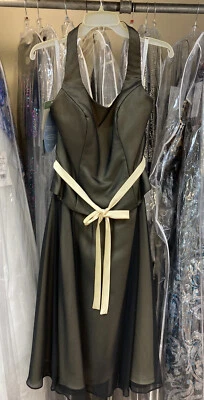 (Black/Butter) Alfred Angelo Size 14 Women’s Short Formal Dress - Image 1 of 2