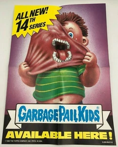 1988 Topps Garbage Pail Kids GPK 14th Series Box Marketing Insert Poster 10"x14" - Picture 1 of 2