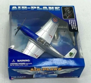 Air-Plane Plastic Die Cast WWII P-51 Mustang Aircraft - Picture 1 of 3