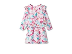 Hatley Kids Photo Print Horses Smocked Waist Dress (Toddler/Little Kid/Big Kid) - Picture 1 of 3