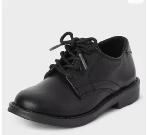 CHILDRENS PLACE Size 8 Black Dress Shoes Lace Up. Formal Boys - Picture 1 of 1