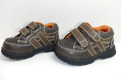 Cherokee Brown Beige Tan Shoes Toddler Boy Size 4 - Image 1 of 4