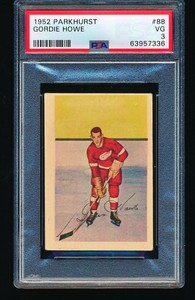 1952 Parkhurst GORDIE HOWE #88 PSA 3