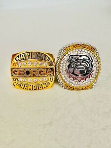 2 PCS Georgia Bulldogs National Championship Ring, US SHIP 1980/2023