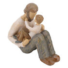 Father And Son Statue Fine Workmanship Father And Child Figurine