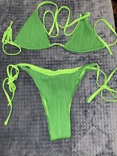 Women Swimming Suits Two Piece Bikini  Thong Set Size Large Summer Beach