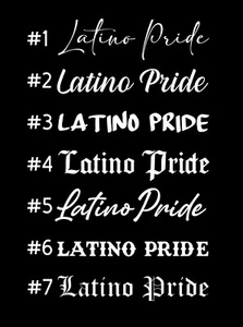 Pegatina Orgullo Latino Vinilo Coche Calcomanía Blanco Español - Imagen 1 de 2