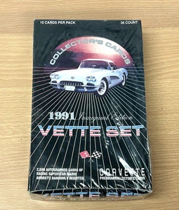 CORVETTE Vette Set, Box of NEW Cards, Sealed 1991 Inaugural Edition (36 packs) - Picture 1 of 6