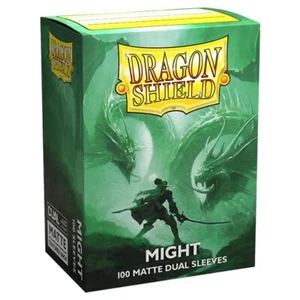DRAGON SHIELD Matte Dual Might 100 CARD SLEEVES DECK PROTECTOR MTG Pokémon - Picture 1 of 2