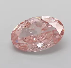 1.19 Ct Lab Grown Pink Oval Cut VVS2 IGI Certified Synthetic Diamond for Jewelry - Picture 1 of 2