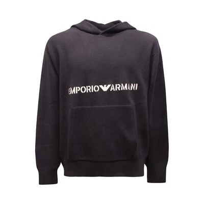 2269AZ MAGLIONE UOMO EMPORIO ARMANI MAN WOOL BLEND SWEATER BLUE Foto 1 de 4