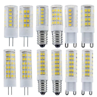 G4 G9 E14 5W 8W 12W Ceramics LED Corn Bulbs Capsule Crystal Lights White Lamp RC - Image 1 of 4