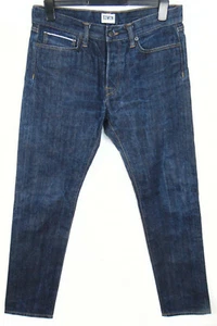 Pantalones de mezclilla japoneses Edwin ED-Black W32 L32 para hombre azules 14 oz rojos con ribete listado - Imagen 1 de 11