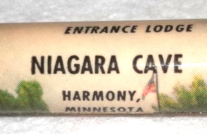 Lápiz bala de recuerdo "Entrance Lodge NIAGARA CAVE * Harmony, Minnesota" - Imagen 1 de 14