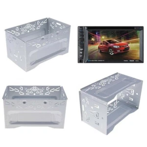 CARRELLO SLITTA GABBIA SUPPORTO AUTORADIO 2 DIN UNIVERSALE ALLUMINIO STEREO AUTO - Foto 1 di 3