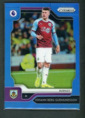 2019-20 Johann Berg Gudmundsson 135/199 Panini Prizm Premier League Blue - Image 1 of 2