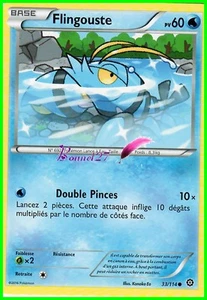 Carte Pokemon " FLINGOUSTE " Offensive Vapeur XY PV 60 33/114 VF - Imagen 1 de 1