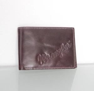 Portafoglio bifold orizzontale in pelle marrone Wrangler - Imagen 1 de 5