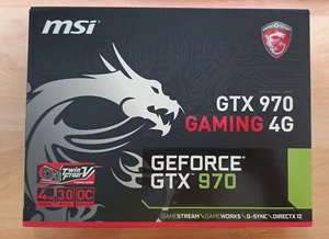 2x MSI Geforce GTX 970 Gaming 4G Twin Frozr V (OVP 1x) & MSI SLI Bridge - Afbeelding 1 van 9