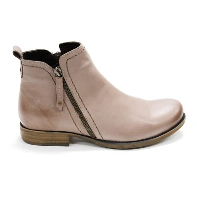 Women's  Spring Step Oziel Leather Ankle Boots - Taupe Brown Leather - Image 1 of 4