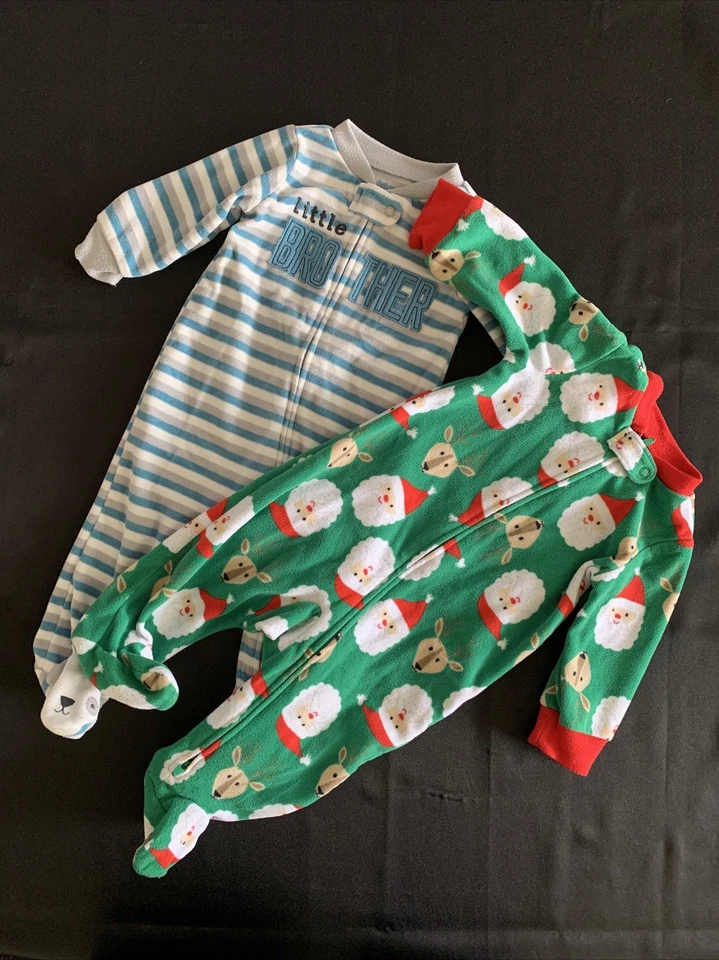 Pijama con patas para dormir para niños talla 6 meses LITTLE BROTHER & SANTA - Carter’s Foto 1 de 4
