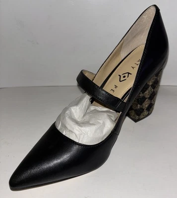 Katy Perry The June/Nappa Mary Jane Cuero Diamante Metálico Bomba 7/37M NUEVO Foto 1 de 4