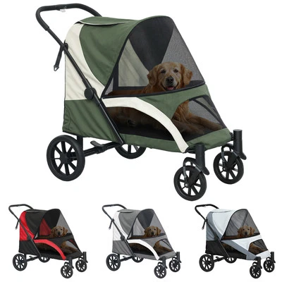 Hundewagen Hundebuggy klappbar für große Hunde & Katzen bis 30 kg Katzenbuggy - Bild 1 von 4