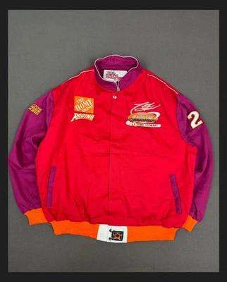 Chaqueta de carreras Nascar Winston Cup Champion Tony Stewart rediseñada púrpura/rojo XL Foto 1 de 4