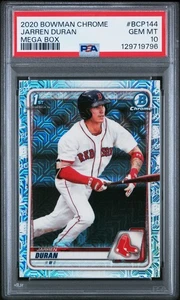 PSA 10 Jarren Duran 2020 Bowman 1st Chrome Mojo Refractor GEM MINT RED SOX - Bild 1 von 2