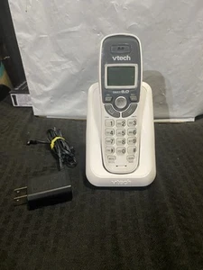 VTech DECT 6.0 Cordless Phone with Caller ID Call Waiting White CS6114 - Picture 1 of 4