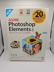 Adobe Photoshop Elements 6 For Windows XP & VISTA DVD ROM With Manual IOB - Picture 1 of 9