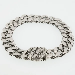 Brazalete de eslabones de cadena John Hardy de plata de ley de 7 pulgadas - Imagen 1 de 7