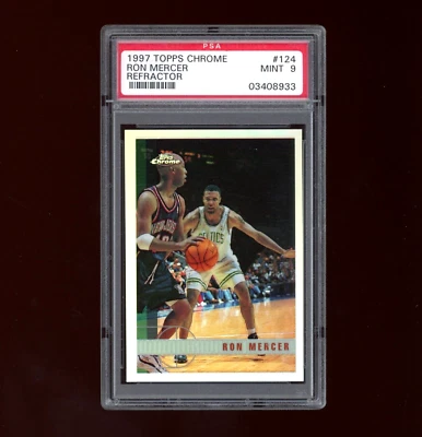 Ron Mercer 1997-98 Topps Chrome Refractor #124 RC SP PSA 9 Low Pop Celtics🔥 - Image 1 of 2