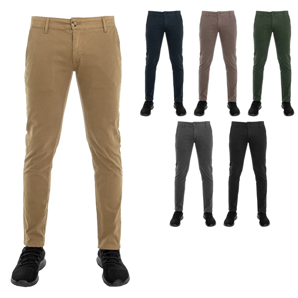 Giosal Pantaloni Uomo Chino in Cotone Elasticizzato Slim Fit Vari Colori GIOSAL - Immagine 1 di 1