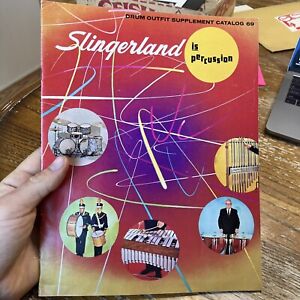 Slingerland 1968 69 Catalog Vintage Drum Outfit Supplement Percussion