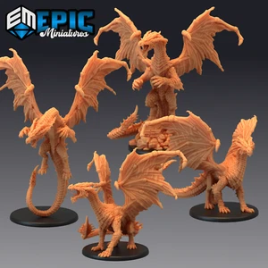 DRAGÓN AMARILLO, miniaturas de mazmorras y dragones, monstruo de D&D, miniaturas épicas - Imagen 1 de 6