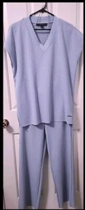Women's Marc New York, Sz S Stylish Trouser Suit, Pant Soft Knit Blue Breathable - Picture 1 of 14