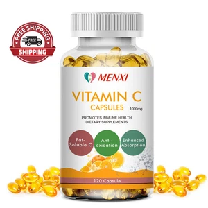 Cápsulas de vitamina C 1000 mg salud inmune antienvejecimiento tapas de piel para adultos, sin OGM - Imagen 1 de 11