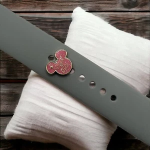 Smart Watch Cinturino in Silicone Ciondolo Decorativo Rosa Believe In Magic - Foto 1 di 1