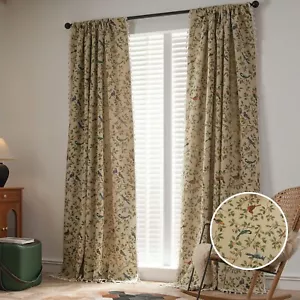 vctops Jacquard Curtains 2 Panels Set with Tassels for Bedroom Living Room Wi... - Picture 1 of 7