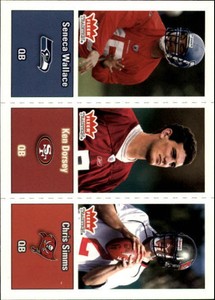2003 Fleer Tradition Football #291 Seneca Wallace RC Dorsey RC Chris Simms RC